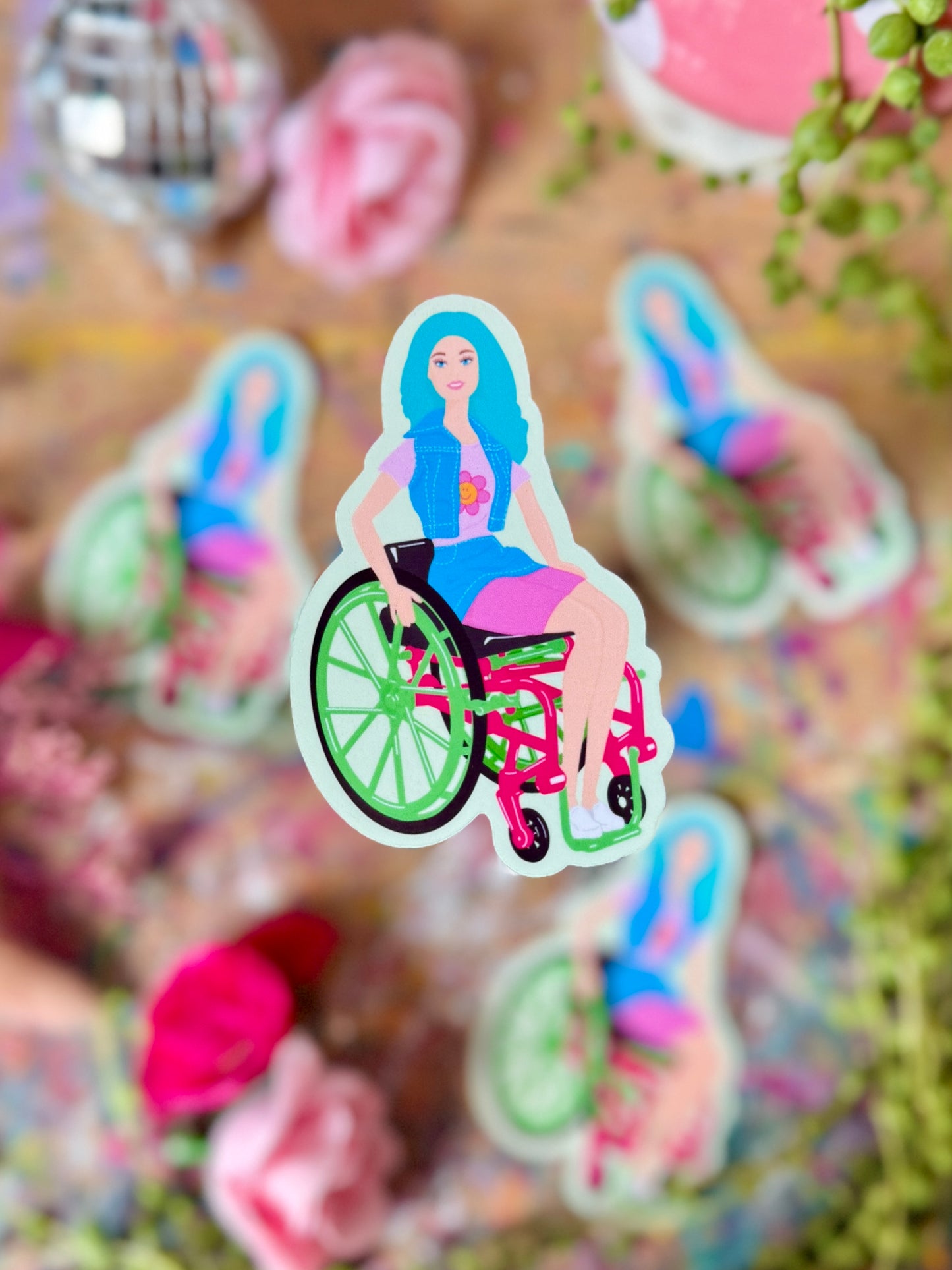 Wheelchair Babe - Sticker