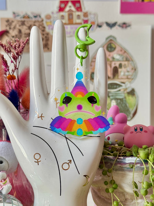 Clown Frog - Acrylic Keyring