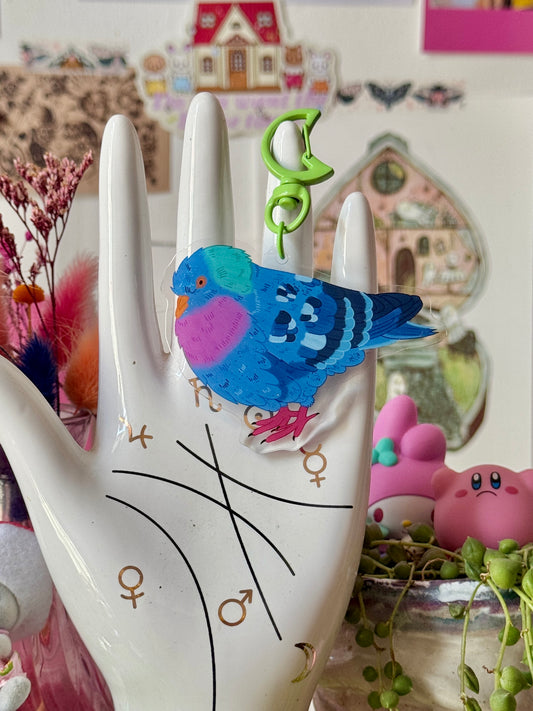 Fancy Pigeon - Acrylic Keyring